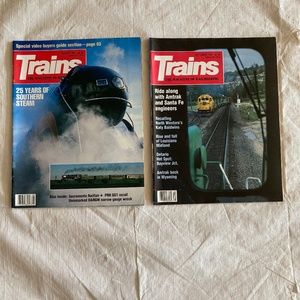 Two Vintage Trains Magazines